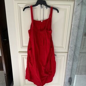 Anthropologie Daily Practice Red Sleeveless Summer Dress